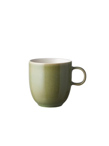 Studio Round Becher North in Shiny moss/Matte white