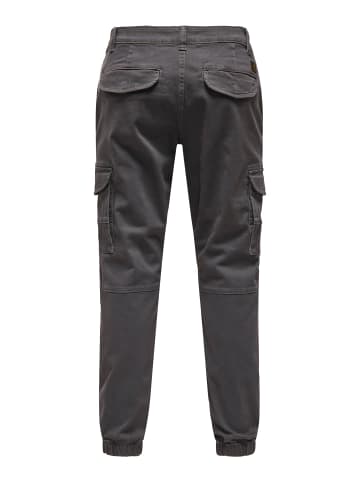 ONLY & SONS Cargo-Hose in Grey Pinstripe 1