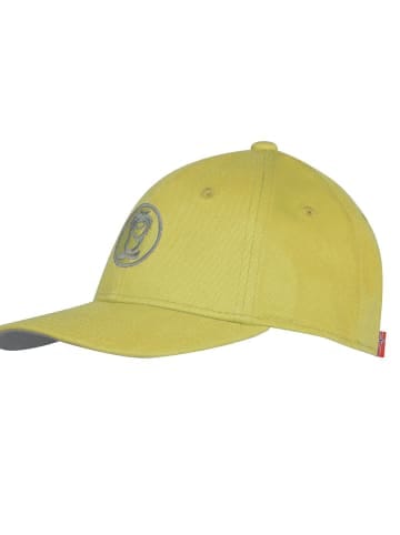 Trollkids Baseball Cap "Kroksand" in Trübes Gelb/Tongrün