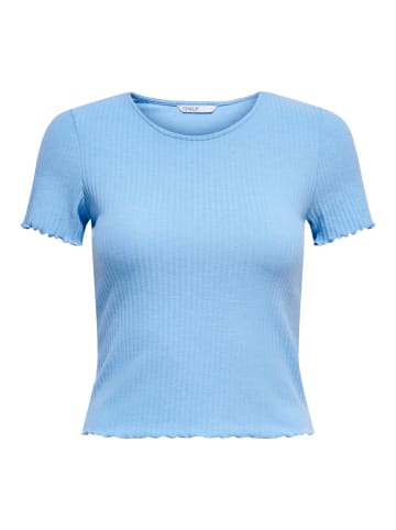 ONLY T-Shirt ONLEMMA SHORT in Blau