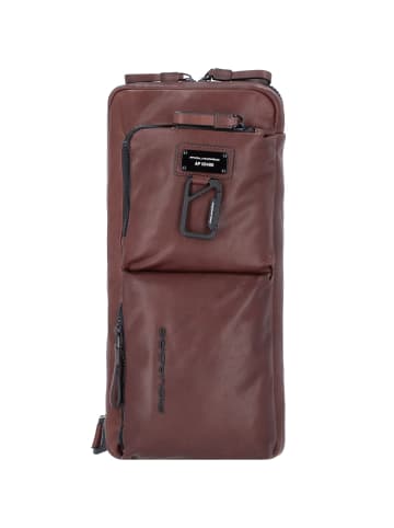 Piquadro Harper Umhängetasche Leder 36 cm in dark brown