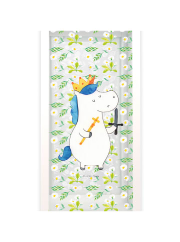 Mr. & Mrs. Panda Windlicht Einhorn König mit Schwert ohne Spruch in Transparent