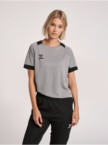 Hummel T-Shirt Hmllead Damen in GREY MELANGE