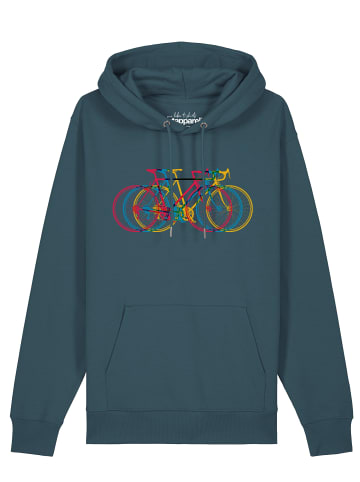 wat? Apparel Sweatshirt Fahrräder in Petrol