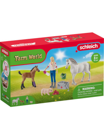 Schleich Spielfigur Farm World Arztbesuch bei Stute und Fohlen, 3-12 Jahre