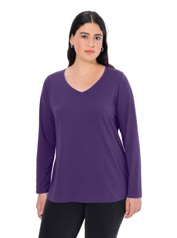 Ulla Popken Shirt in tiefes violett