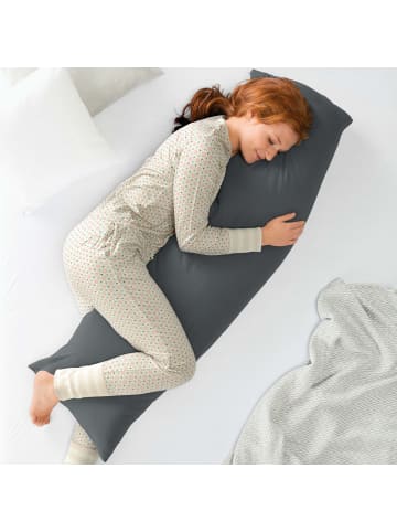 REDBEST Single-Jersey Seitenschläferkissenbezug San Francisco in anthrazit