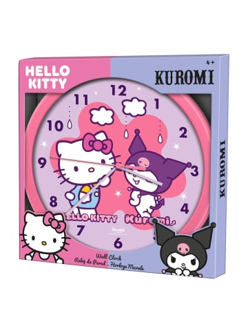 Hello Kitty Friends Wanduhr 25cm Kinderzimmer Uhr Rosa