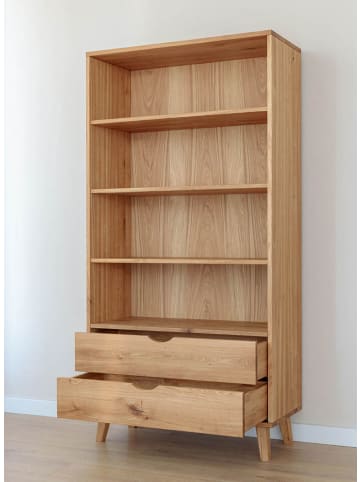 Feldmann-Wohnen Arbeitszimmer-Set 2-tlg Simona Eiche Natur 200 / 40 / 180cm