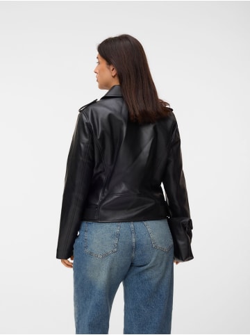 Vero Moda Lederjacke in Black