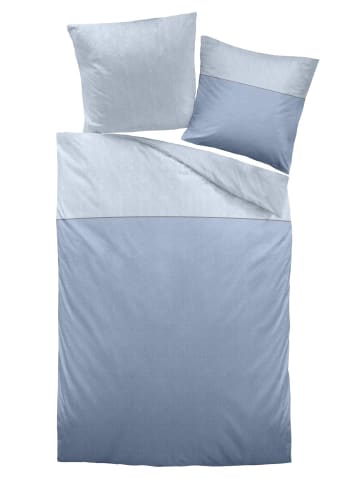 Carpe Sonno Melange Bettwäsche aus 100% Baumwolle in Blau