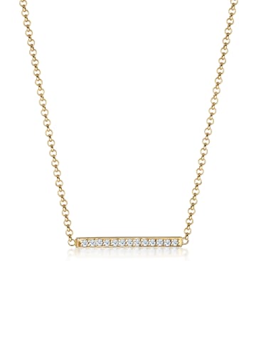 Elli DIAMONDS  Halskette 375 Gelbgold Diamant in Gold