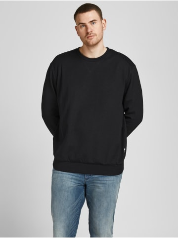 Jack & Jones Basic Sweater Plus Size Sweatshirt Pullover Übergröße JJEBASIC in Schwarz