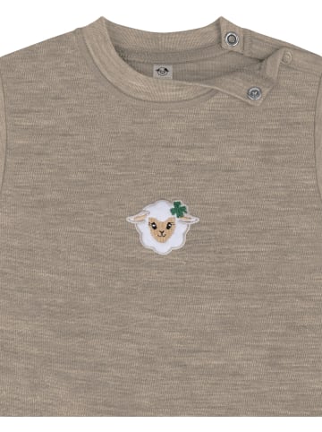 Normani Outdoor Sports 3er Set Bio Baby Body Kurzarm aus Merinowolle für Junge und Mädchen in Blau/Grau/Beige