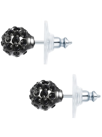 Lulu & Jane Ohrstecker aus Metall-Legierung verziert mit Kristallen von Swarovski® in silber