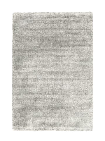 Hochflor Teppich Gamal Shaggy in Silbergrau
