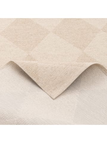 Pergamon Natur Teppich Flachgewebe Casa Rauten in Beige