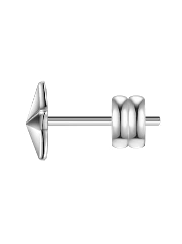 True Rebels Ohrstecker Stern aus Edelstahl in silber