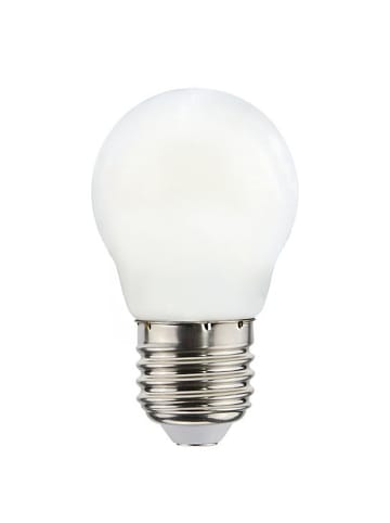 Licht-Erlebnisse E27 LED-Leuchtmittel in Warmweiß EEK F A bis G Ø 4.5 cm in Matt Opalweiß