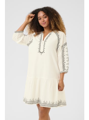 Cream Kleid CRSara A-shape in Marshmallow Black Emb