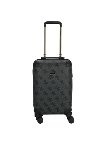 Guess Berta 18 IN - 4-Rollen-Kabinentrolley 53 cm (dark taupe logo) in coal logo