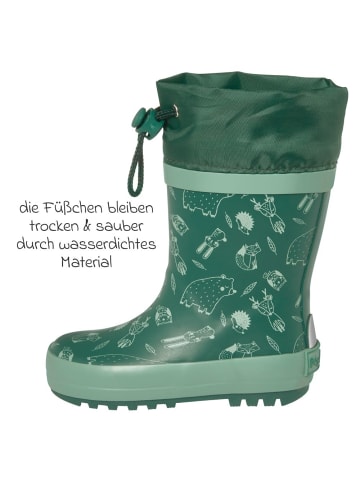 Playshoes Gummistiefel - Waldtiere - Grün in gruen