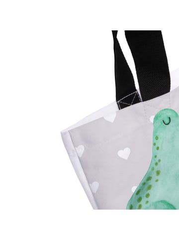 Mr. & Mrs. Panda Shopper Tasche Frosch Liebe ohne Spruch in Grau Pastell