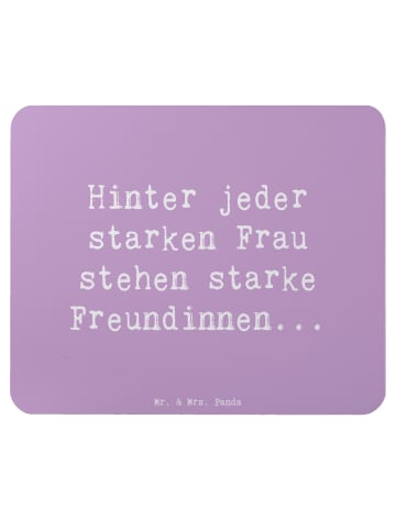 Mr. & Mrs. Panda Mauspad Spruch Hoffnung Freundinnen mit Spruch in Lavendeltraum