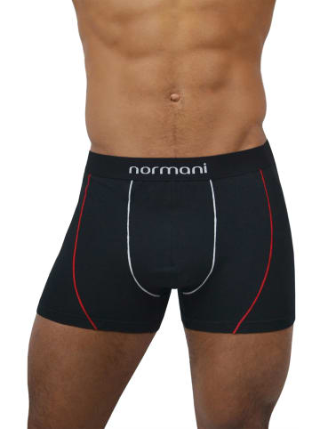 normani 6 Stück Retro Boxershorts aus Baumwolle in Red Line