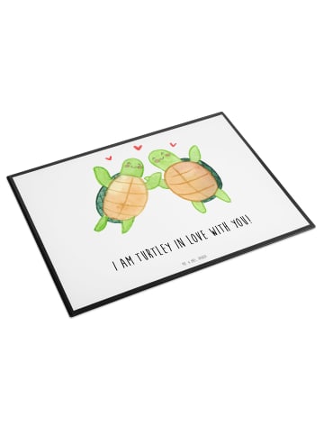 Mr. & Mrs. Panda Ostergeschenk Schildkröten Paar mit Spruch in Weiß