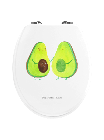 Mr. & Mrs. Panda Toilettensitz Avocado Pärchen ohne Spruch in Weiß