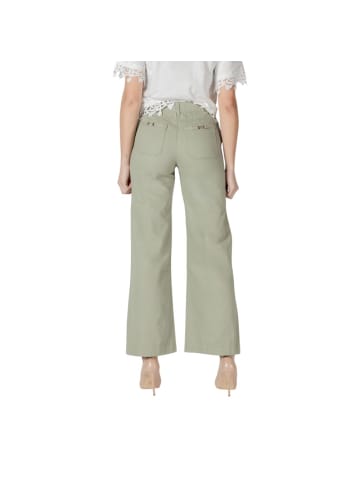 Morgan de Toi Grün Zweifarbig Baumwolle Hose