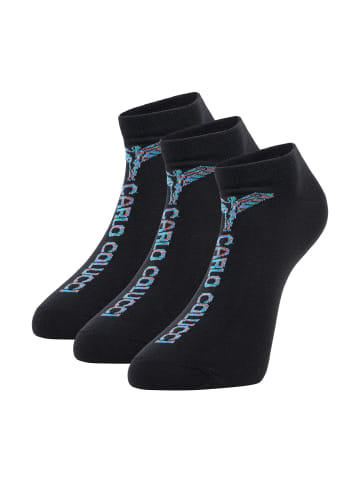 Carlo Colucci Sneakersocken D'Errico in Schwarz