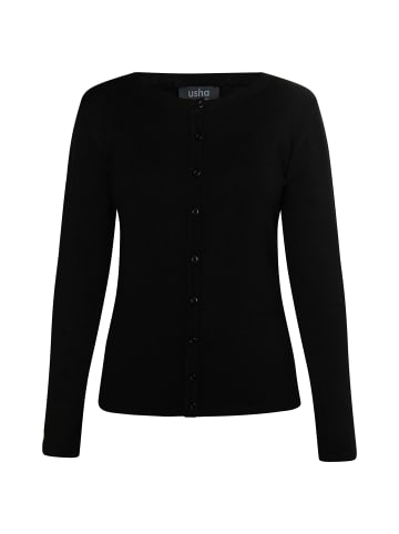 usha BLACK LABEL Strickjacke in Schwarz