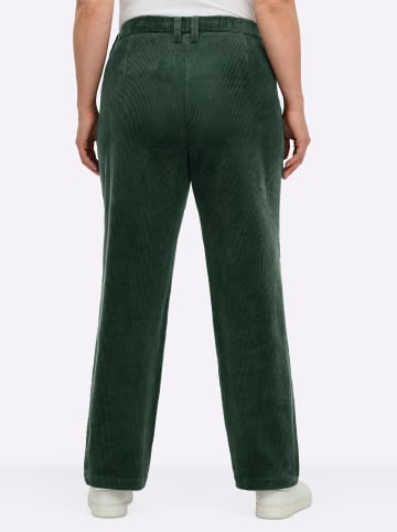 sheego Cordhose in moos