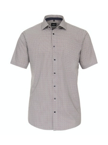 Venti Kurzarm Business Hemd für Herren in rot