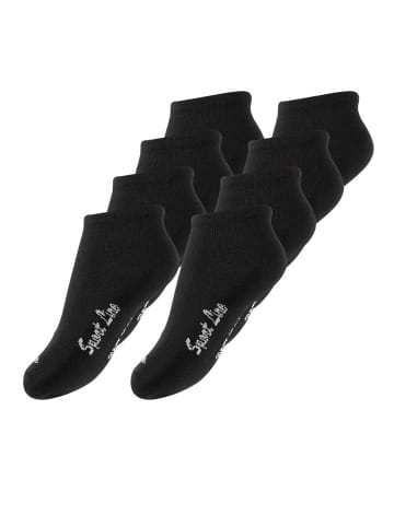 Yenita® Kinder Sneaker Socken "Sport Line" 8 Paar in Schwarz