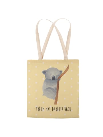 Mr. & Mrs. Panda Tasche Koalabär mit Spruch in Gelb Pastell