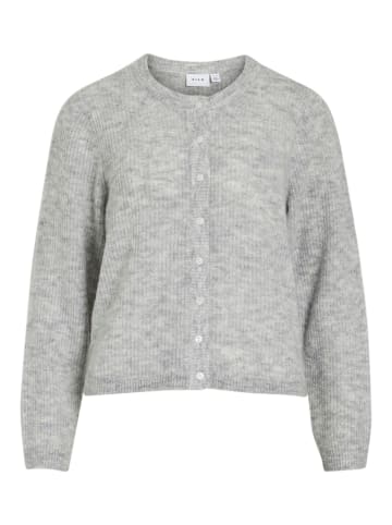 Vila Strickjacke in Light Grey Melange