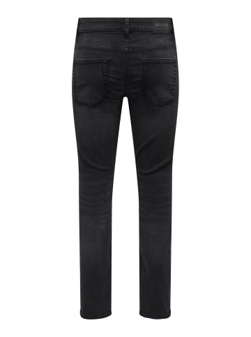 Only&Sons Slim Fit Jeans Basic Hose Stoned Washed Denim Pants ONSLOOM in Schwarz