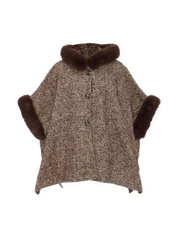 Usha Women Poncho in Braun