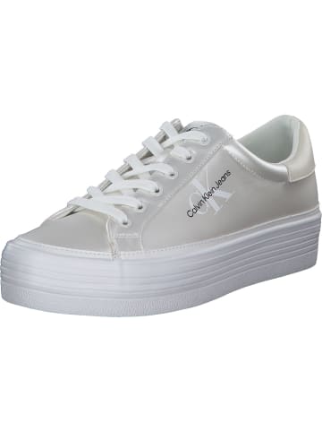 Calvin Klein Schnürschuhe in Pearlized Bright white