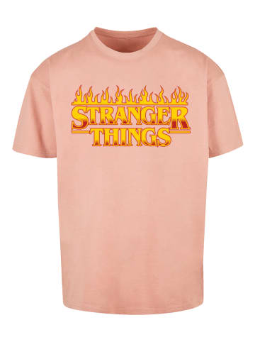 F4NT4STIC Oversize T-Shirt Stranger Things Fire Logo in amber