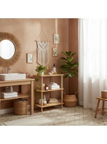 relaxdays Standregal in Natur - (B)60 x (H)79 x (T)40 cm