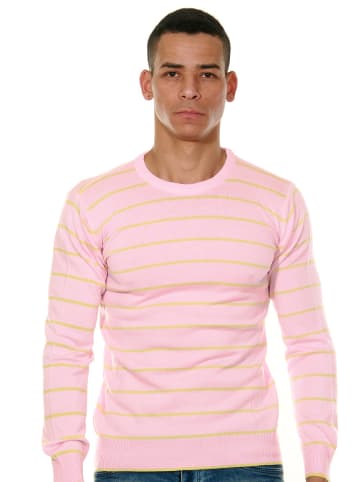 FIOCEO Pullover in rosa/gelb