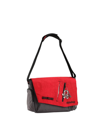 Okiedog Wickeltasche "Loft Samurai" in Rot/Grau