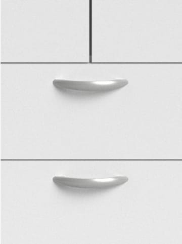 Parisot Kleiderschrank weiß 160 cm 4-türig, Drehtürenschrank
