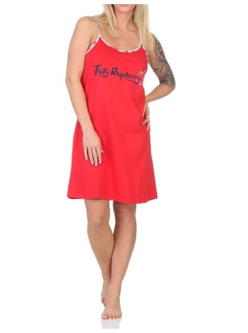 NORMANN Spaghetti Nachthemd Neglige - 85859 in rot