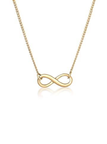 Elli Halskette 925 Sterling Silber Infinity in Gold