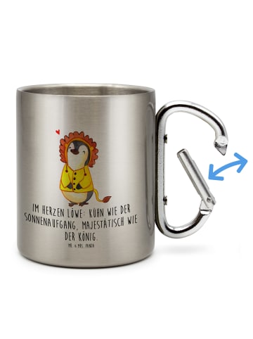 Mr. & Mrs. Panda thermotasse Löwe Astrologie mit Spruch in Silber